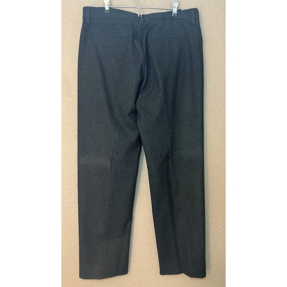 Banana Republic Stretch‎ Luxurious Wool Blend Men's Dress Pants 35L Flat Front
